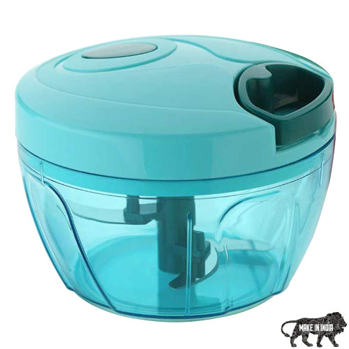 EVEN 350ml Easy to use Quick Fruits and Vegetable Pull Chopper for Kitchen, Sharp Stainless Steel Blades, Food-Grade Plastic, Vegetable & Fruit Cutter